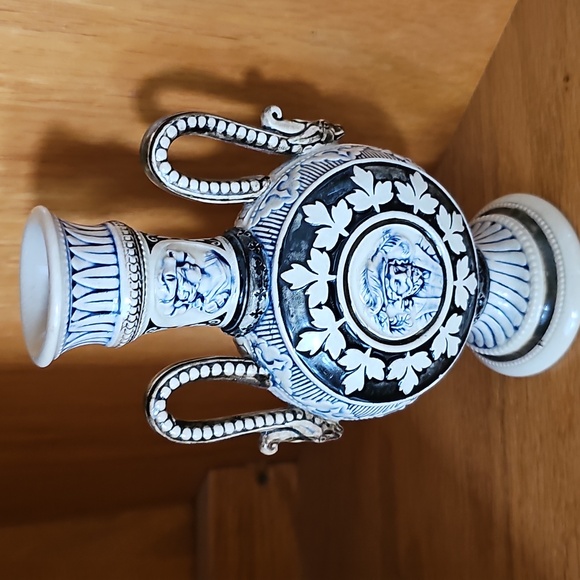 ⚱️HP⚱️Antique German Salt-Glazed Stoneware Vase 19th Century Historismus Period - Picture 15 of 15